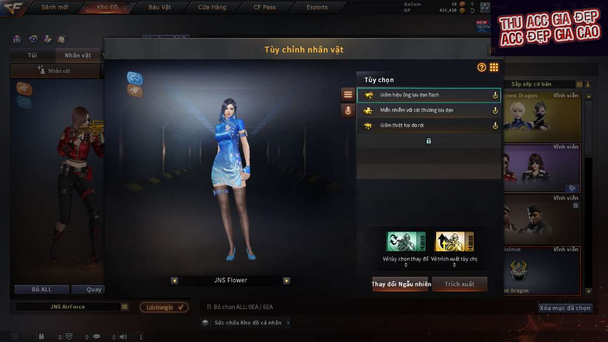 shop acc cf uy tin gia re